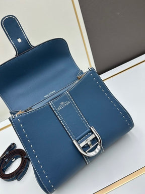 Delvaux Brillant PM Bag - Blue Leather