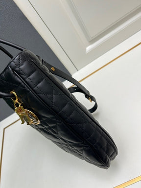 Dior Drawstring Bucket Bag - Quilted Leather